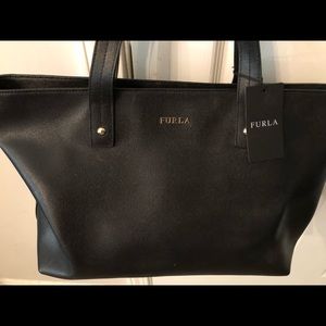 NWT Black Furla designer bag